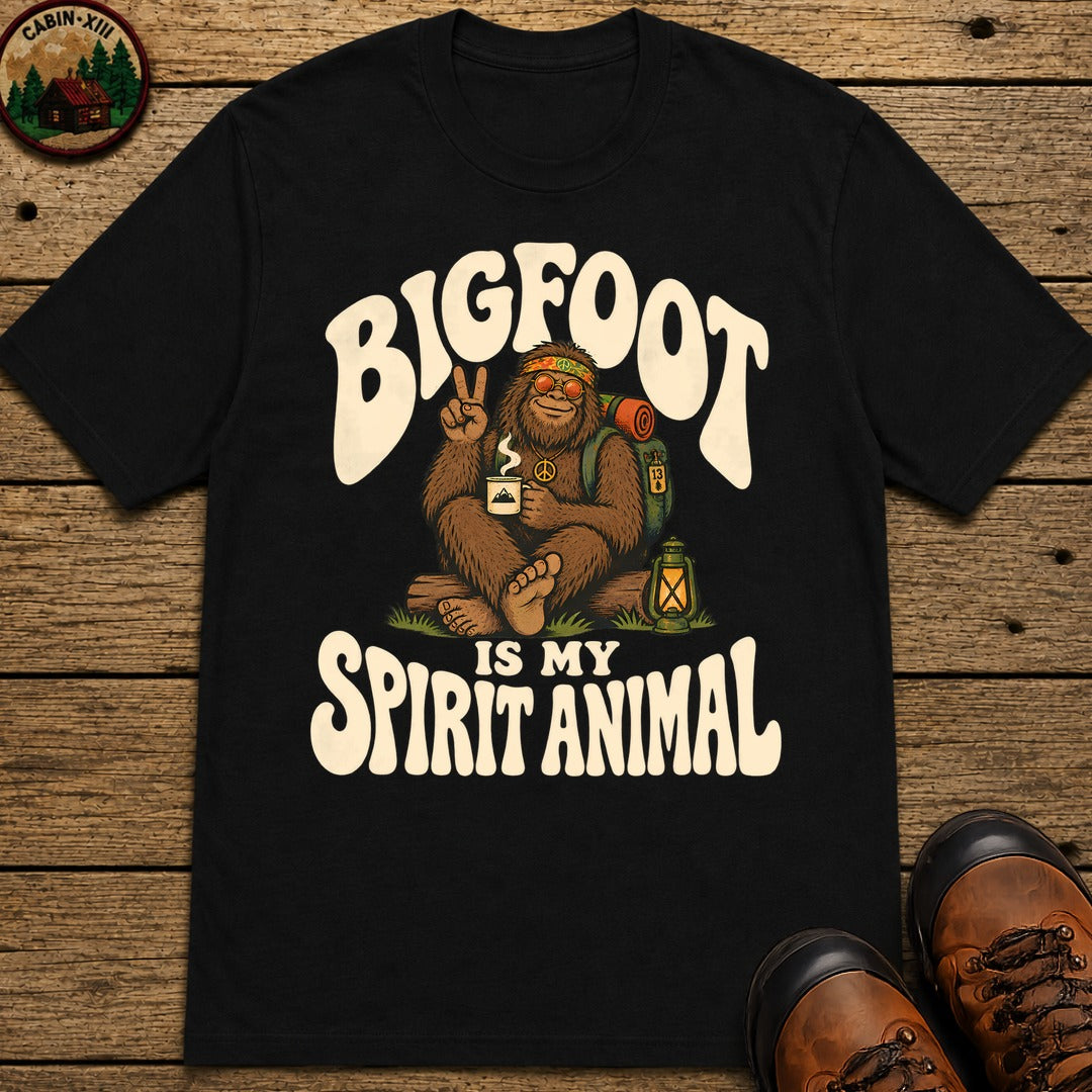Bigfoot Is My Spirit Animal T-Shirt - Black
