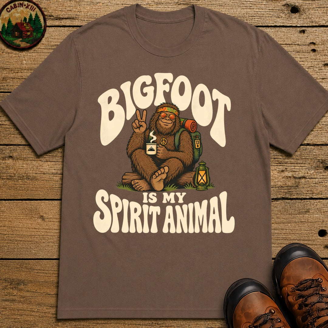 Bigfoot Is My Spirit Animal T-Shirt - Espresso