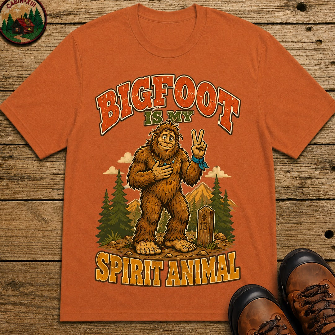 Bigfoot Is My Spirit Animal T-Shirt - Yam