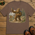 Bigfoot On A Hike T-Shirt - Espresso