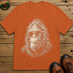 Bigfoot in sunglasses Sketch T-Shirt - Yam