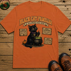 Black Cat Familiar Field Guide T Shirt - Yam