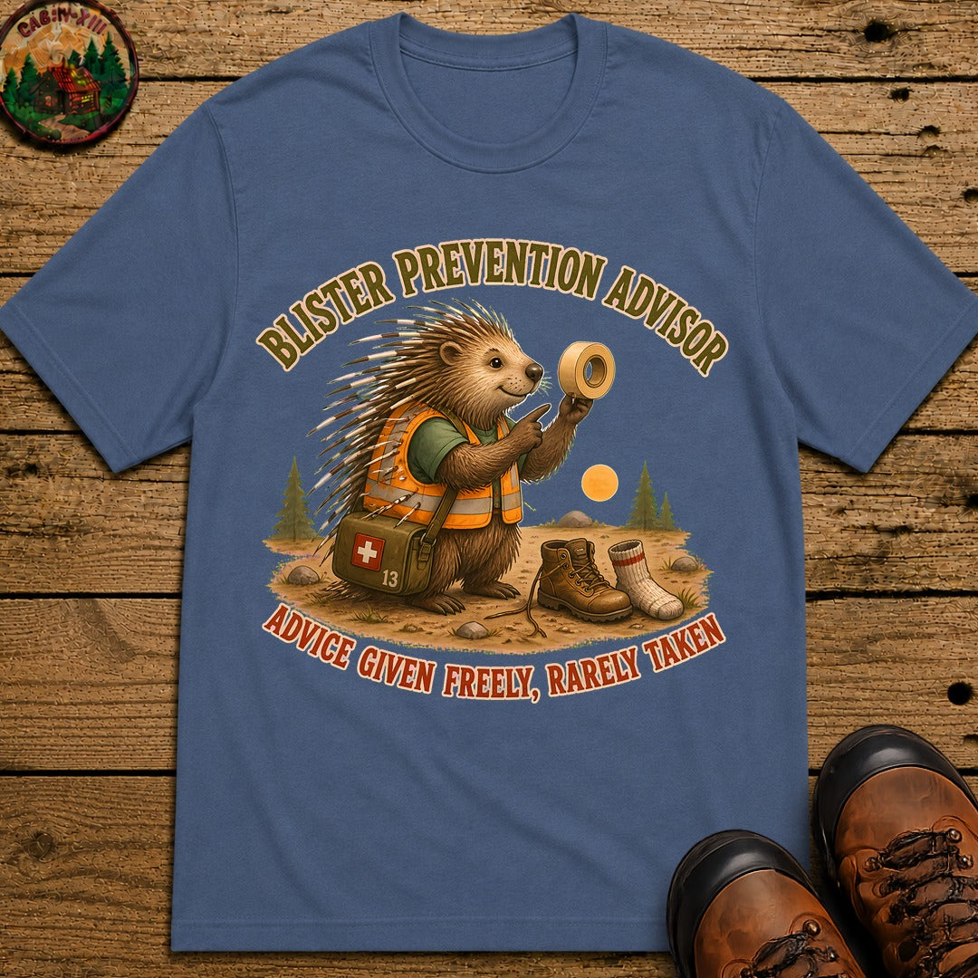 Blister Prevention Advisor T-Shirt - Blue Jean