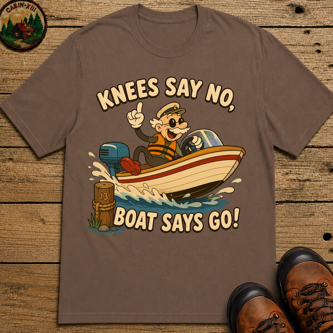 Boat Says Go T-Shirt - Espresso