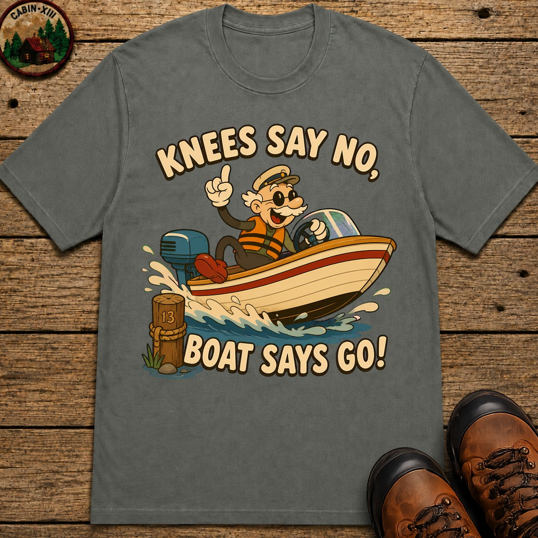 Boat Says Go T-Shirt - Pepper