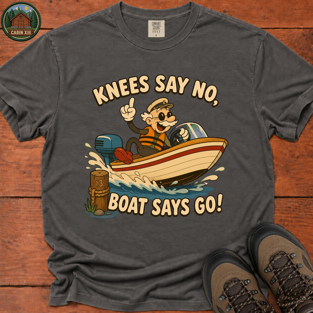 Boat Says Go T-Shirt - Pepper