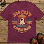Boo Crew (Retro) Badge T Shirt - Berry