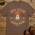 Boo Crew (Retro) Badge T Shirt - Espresso