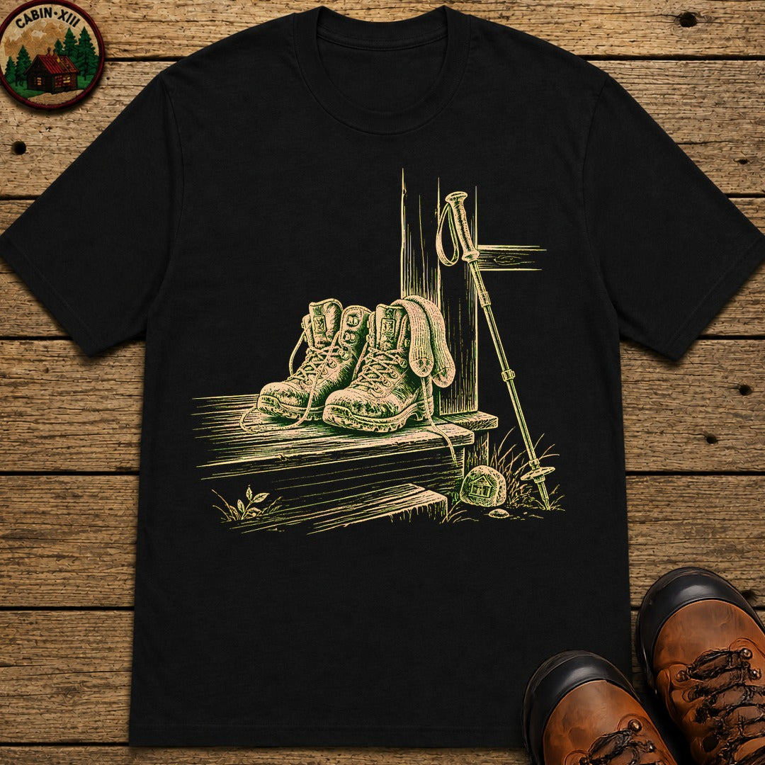 Boots By The Door T-Shirt - Black