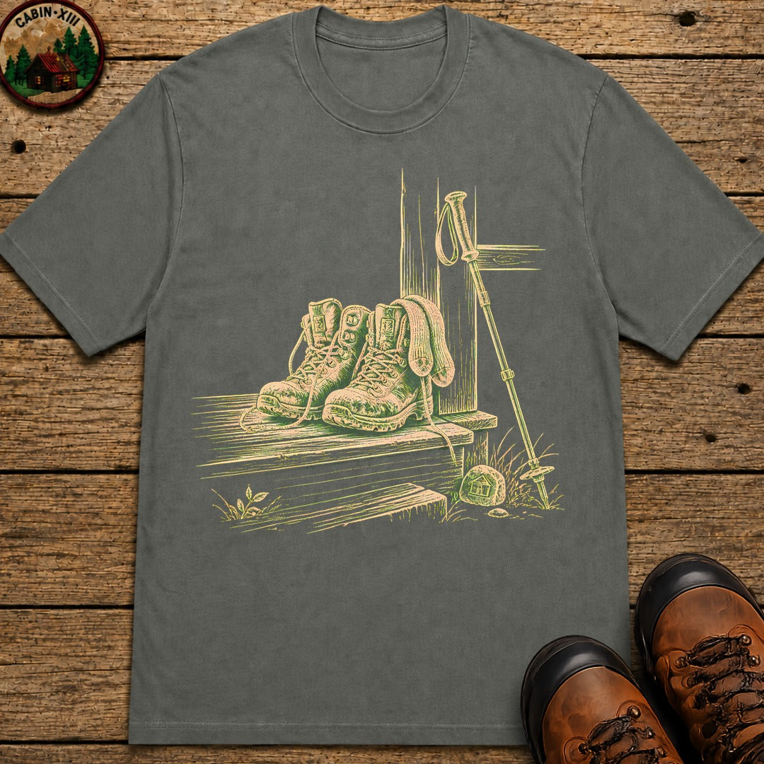Boots By The Door T-Shirt - Pepper
