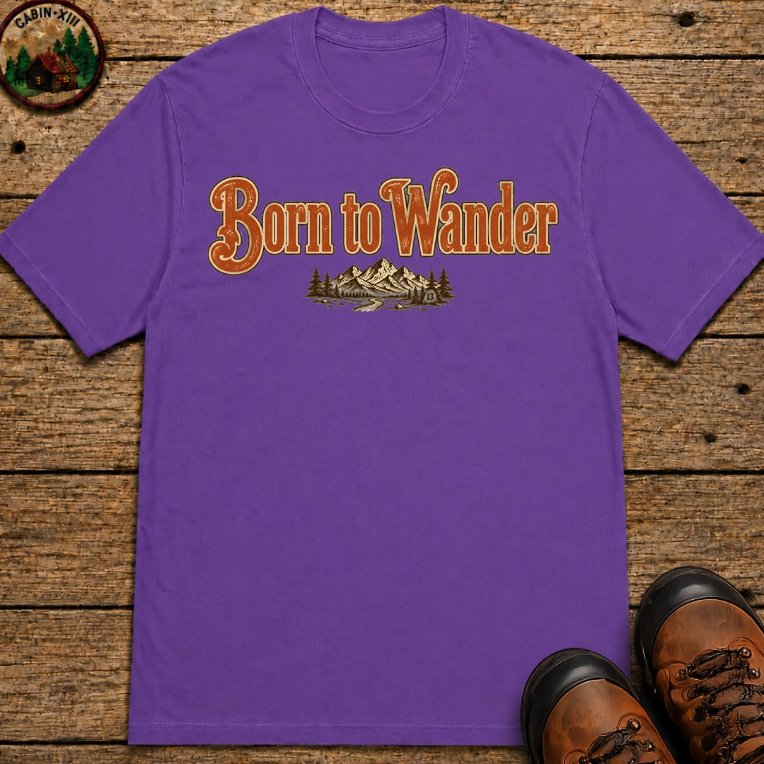 Born to Wander T-Shirt - Grape