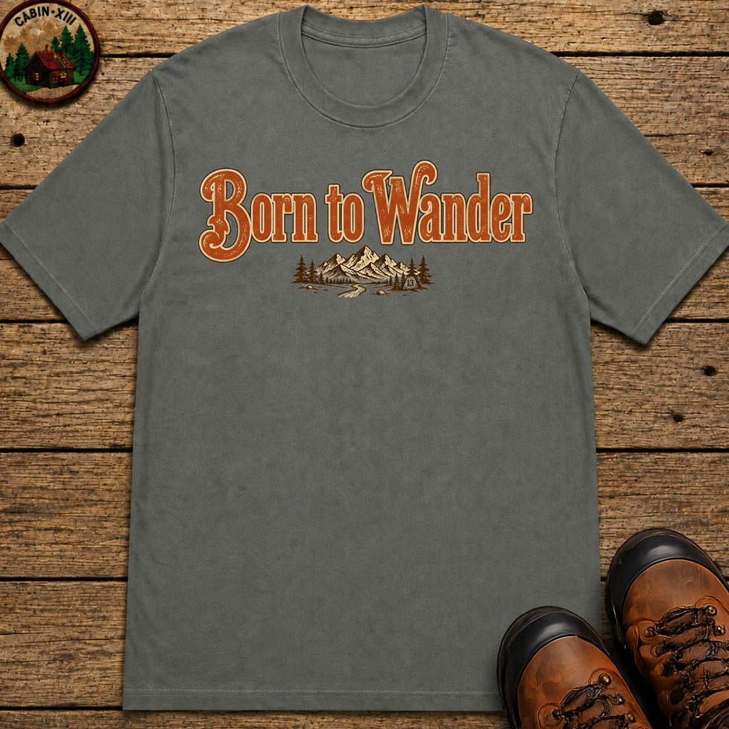 Born to Wander T-Shirt - Pepper