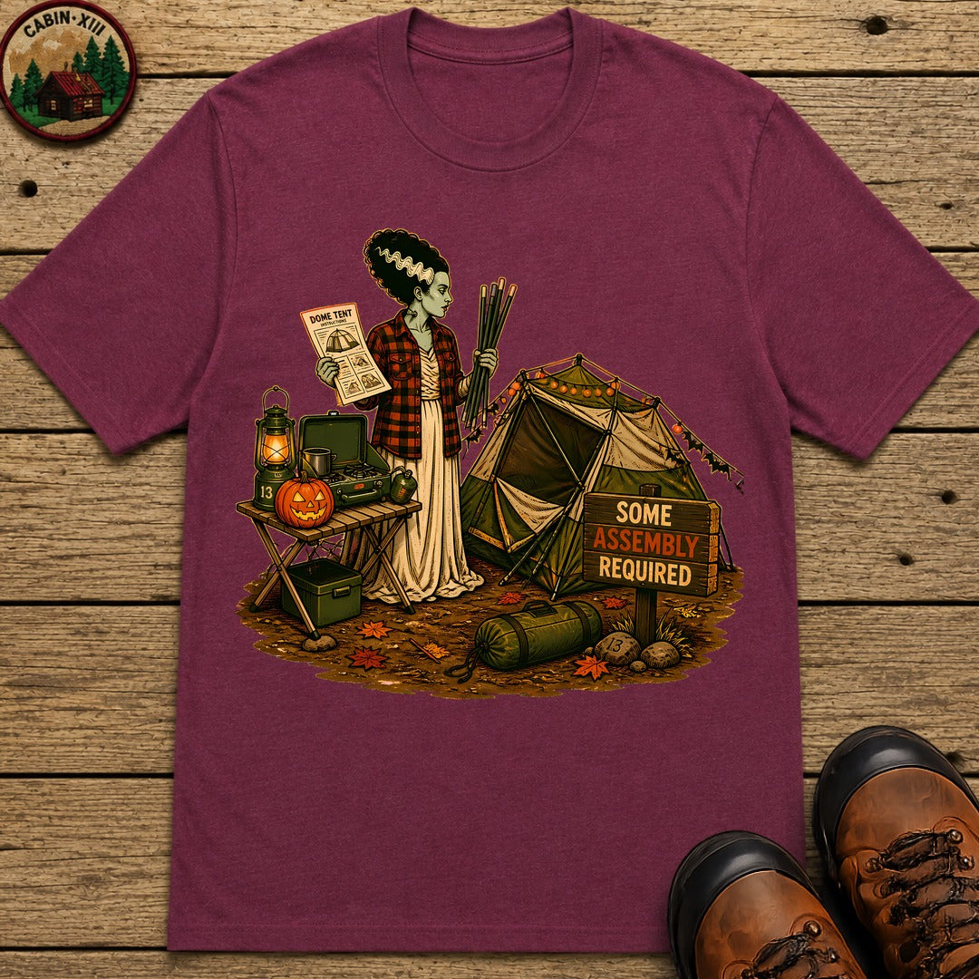 Bride Of Frankenstein Halloween T-Shirt - Berry