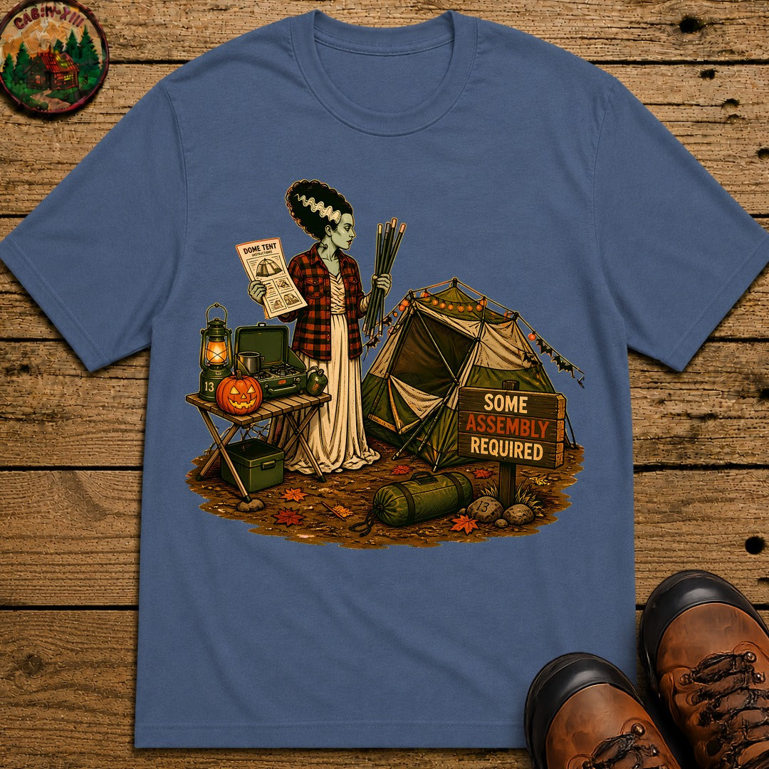 Bride Of Frankenstein Halloween T-Shirt - Blue Jean