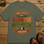 Burn The Marshmallows (Modern) T Shirt - Moss