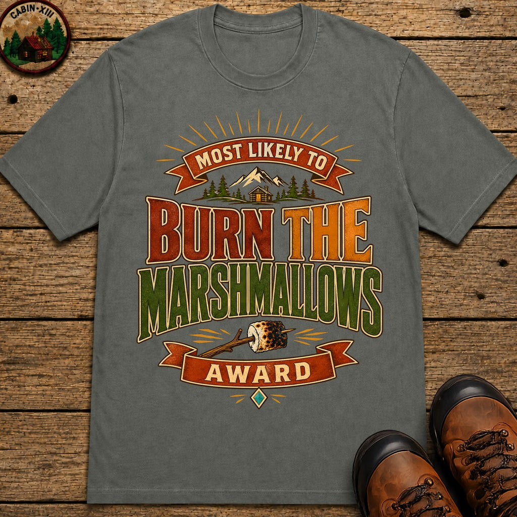Burn The Marshmallows (Modern) T Shirt - Pepper