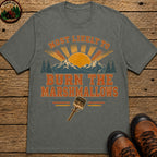 Burn The Marshmallows (Retro) T Shirt - Pepper