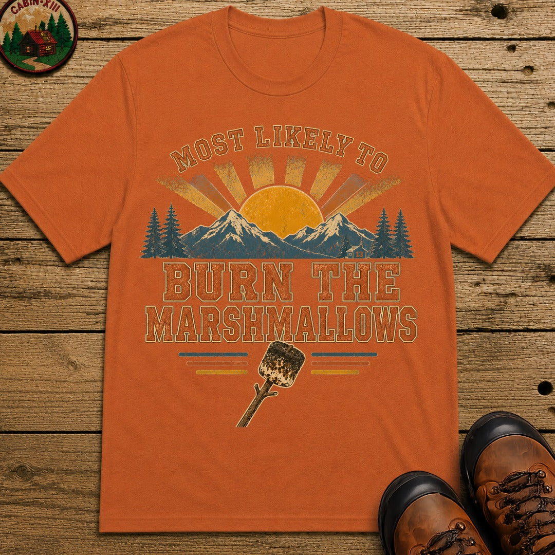 Burn The Marshmallows (Retro) T Shirt - Yam