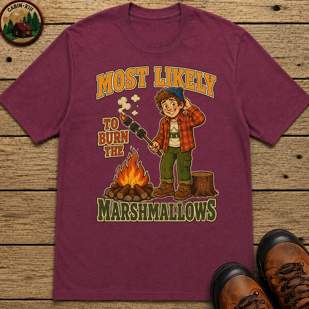 Burn The Marshmallows T-Shirt - Berry
