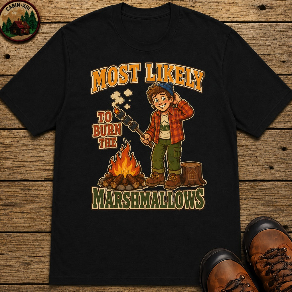 Burn The Marshmallows T-Shirt - Black