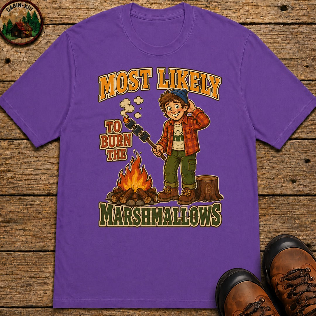 Burn The Marshmallows T-Shirt - Grape