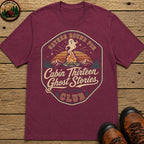 Cabin Thirteen Ghost Stories T Shirt - Berry