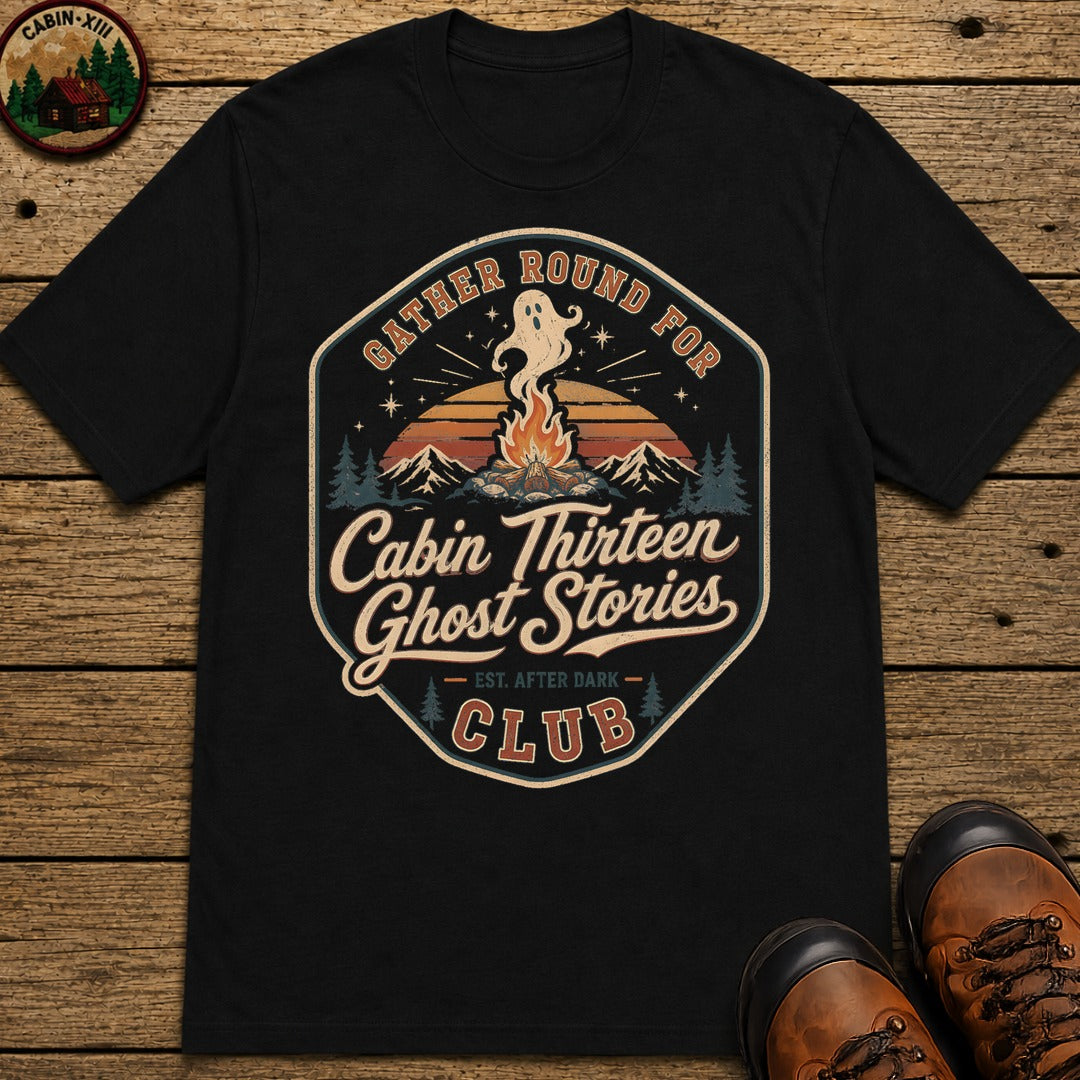 Cabin Thirteen Ghost Stories T Shirt - Black
