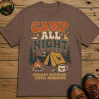Camp All Night T Shirt - Espresso
