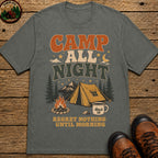 Camp All Night T Shirt - Pepper