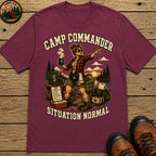 Camp Commander Situation Normal — Funny Camping Mom Tee - Berry