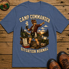 Camp Commander Situation Normal — Funny Camping Mom Tee - Blue Jean