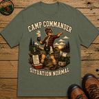 Camp Commander Situation Normal — Funny Camping Mom Tee - Moss