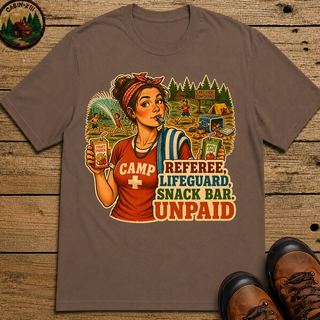 Camp Mom Pin Up T-Shirt - Espresso