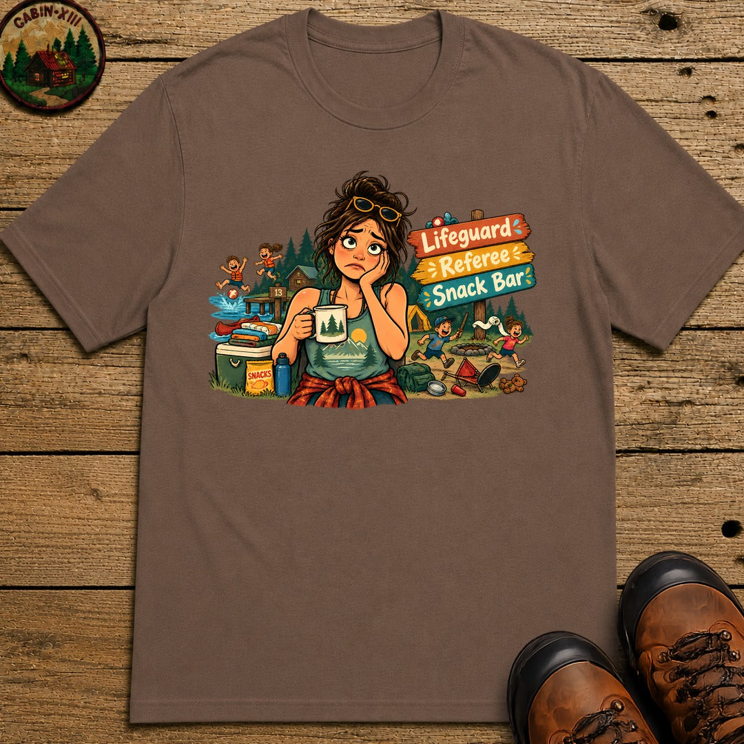 Camp Mom Pin Up T-Shirt - Espresso