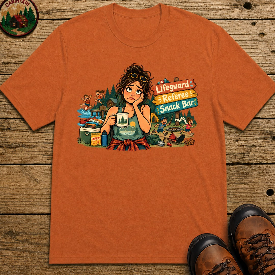 Camp Mom Pin Up T-Shirt - Yam