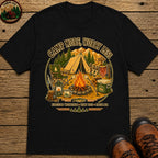Camp More Worry Less T-Shirt - Black