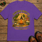 Camp More Worry Less T-Shirt - Grape