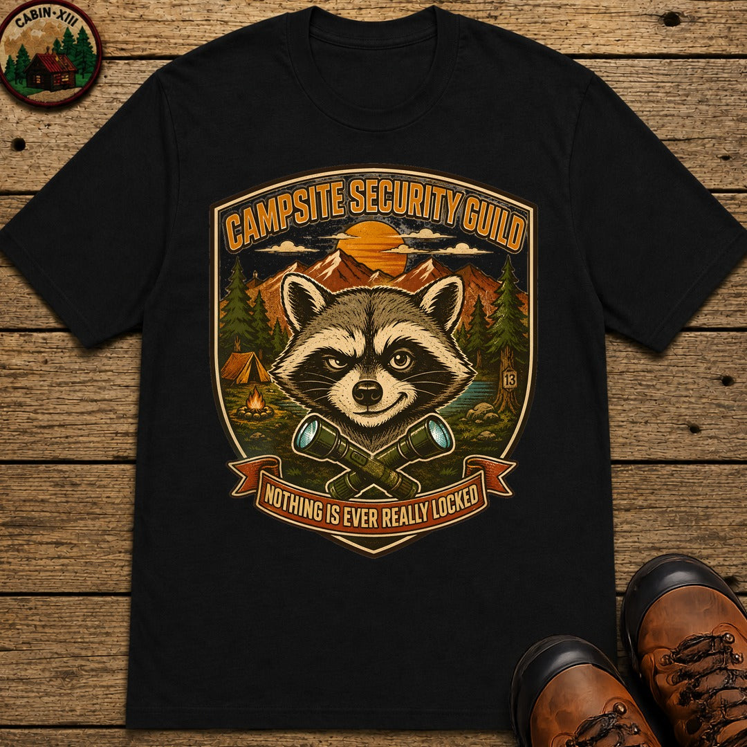 Camp Security Guild T Shirt - Black