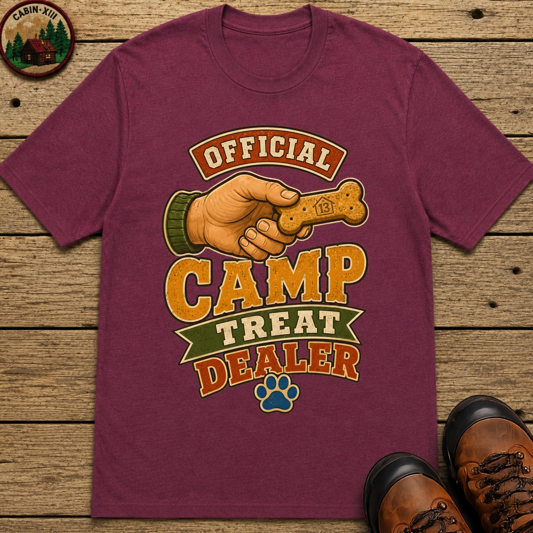 Camp Treat Dealer T Shirt - Berry