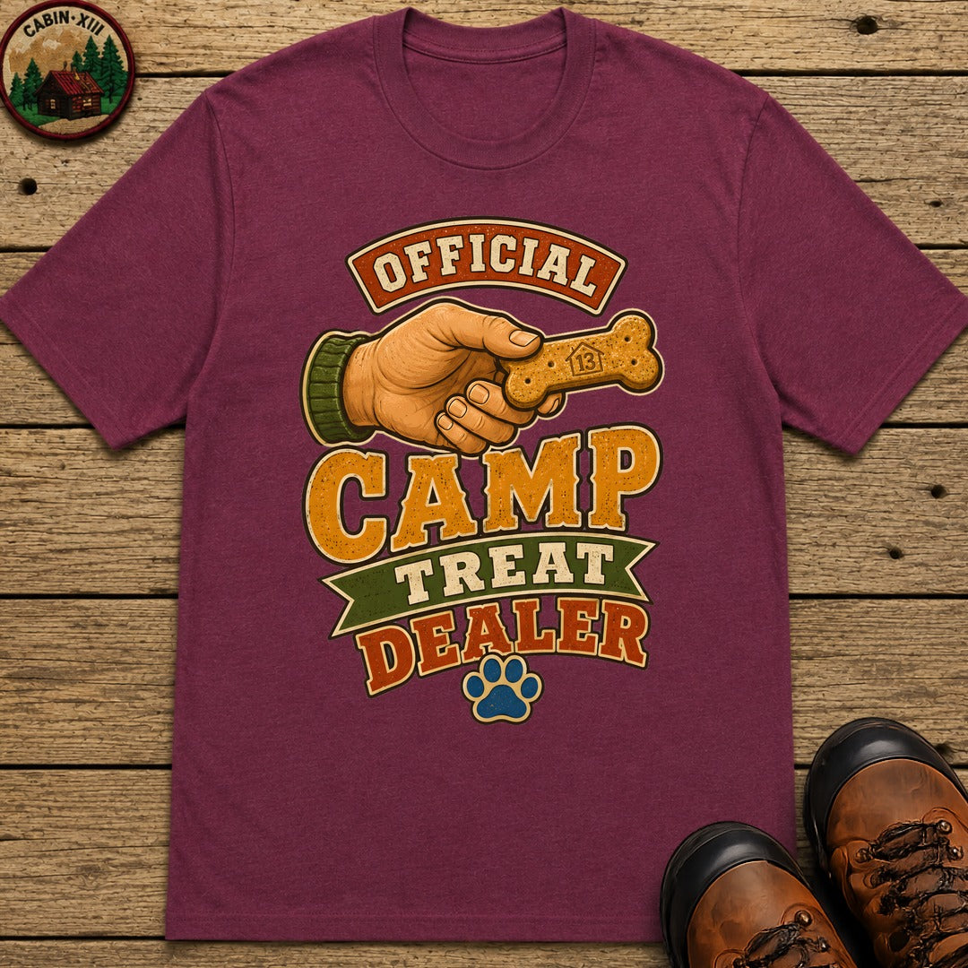 Camp Treat Dealer T Shirt - Berry