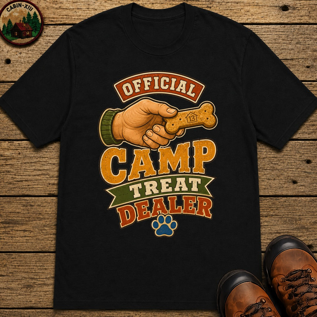 Camp Treat Dealer T Shirt - Black