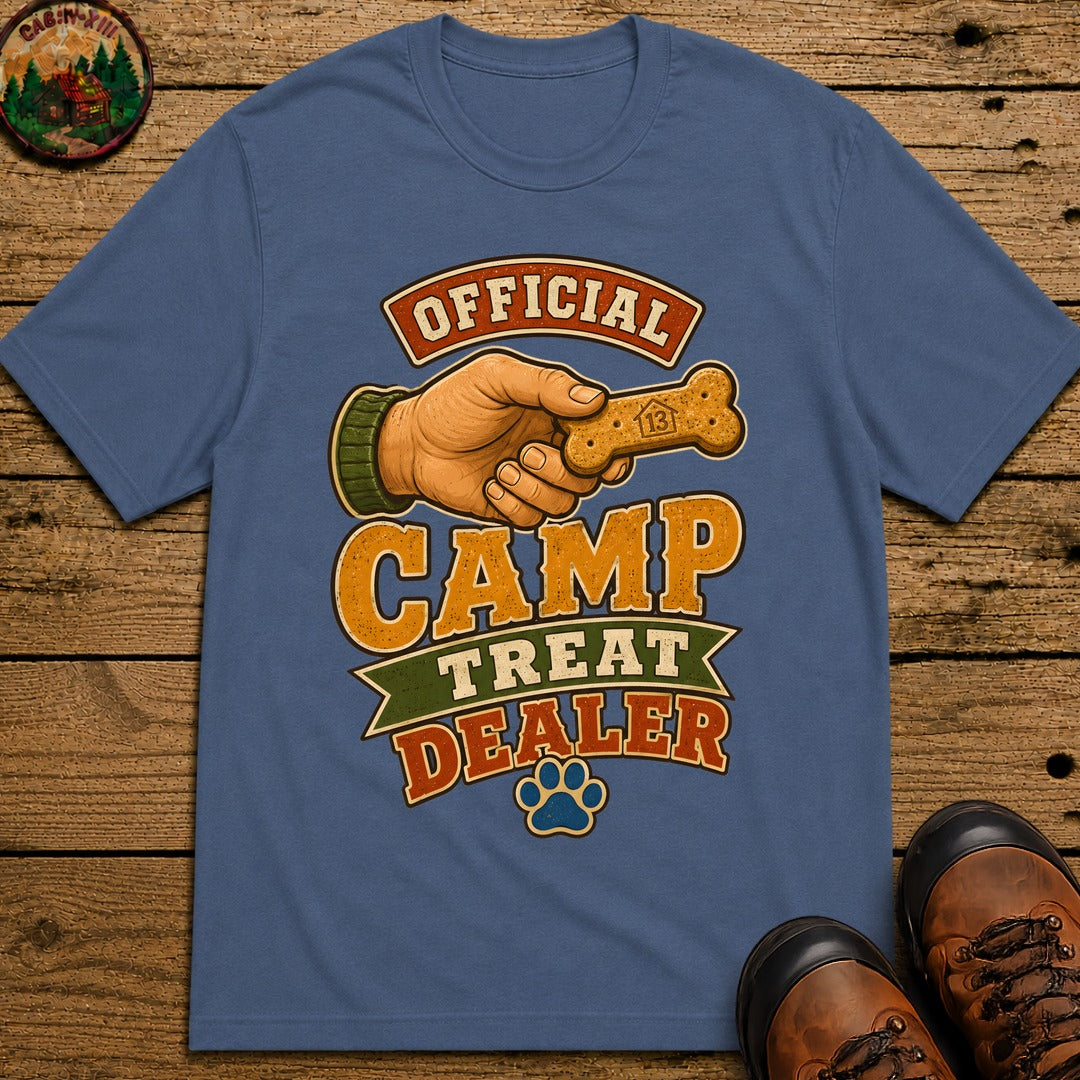 Camp Treat Dealer T Shirt - Blue Jean