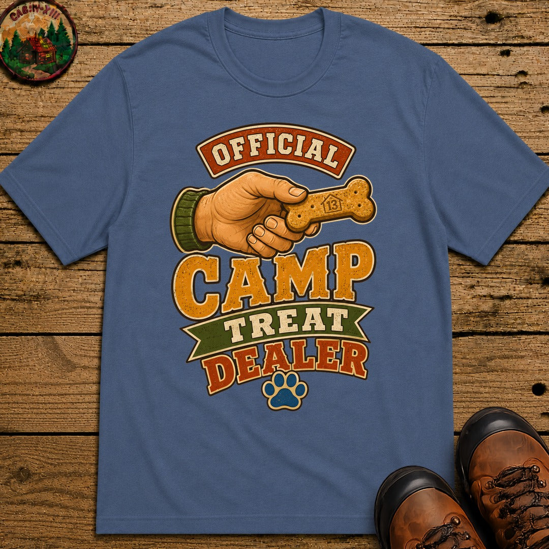 Camp Treat Dealer T Shirt - Blue Jean