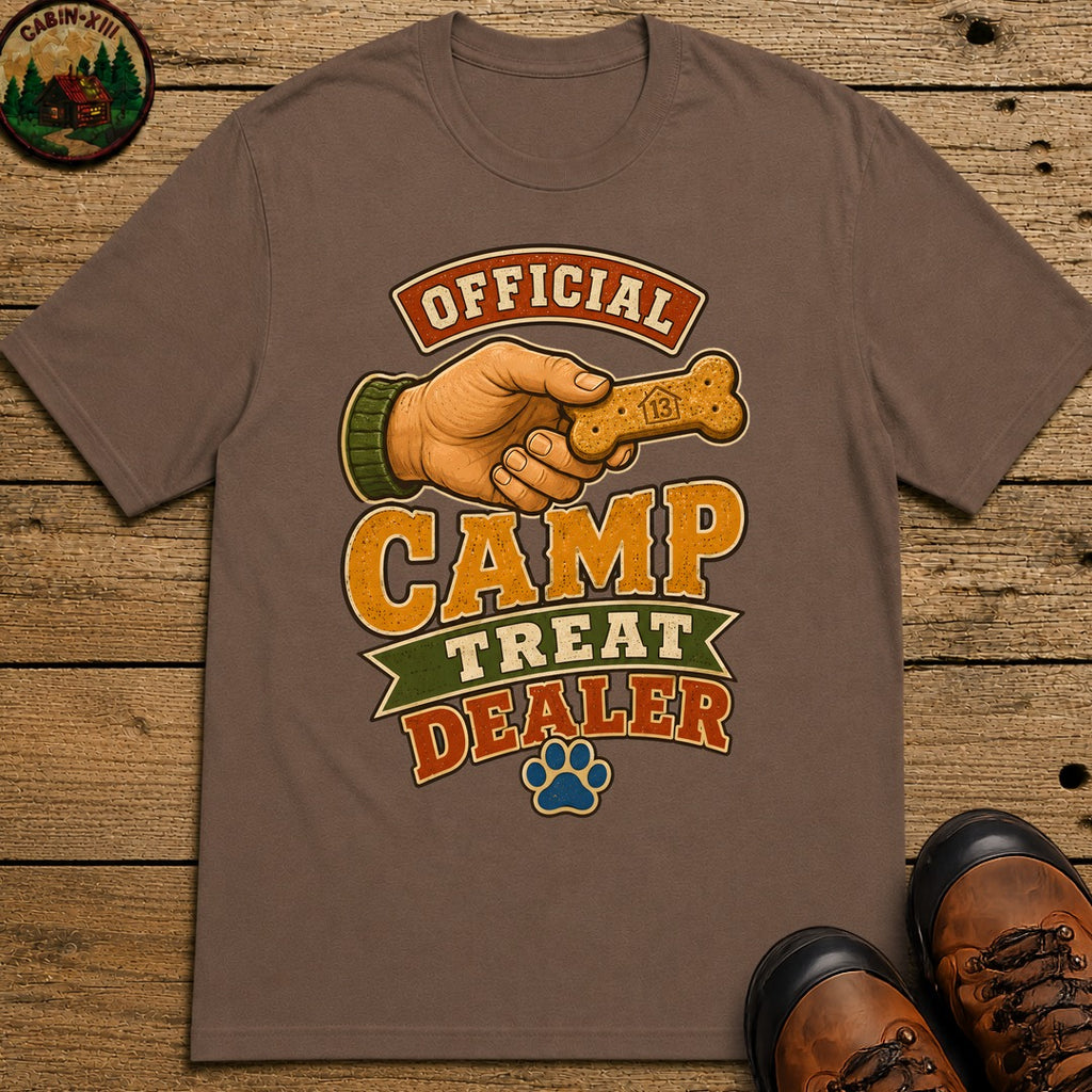 Camp Treat Dealer T Shirt - Espresso