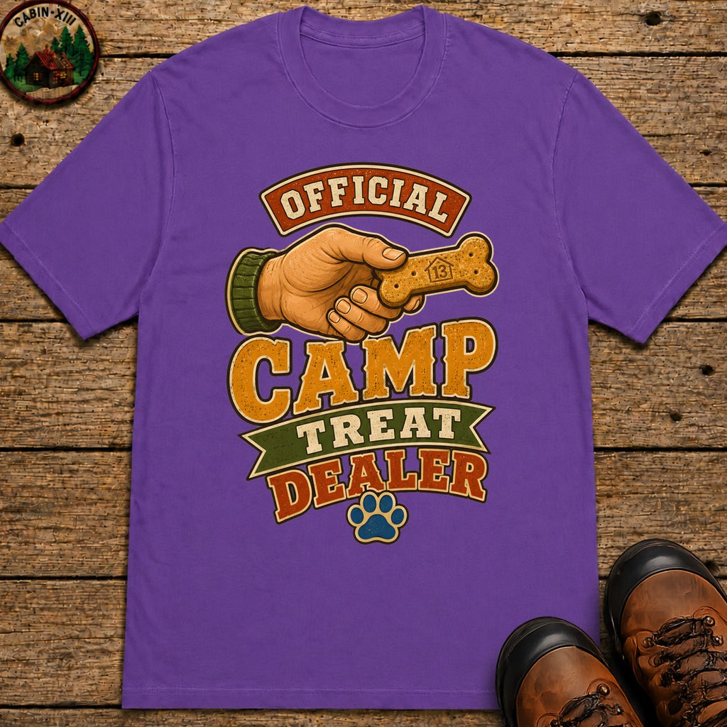 Camp Treat Dealer T Shirt - Grape