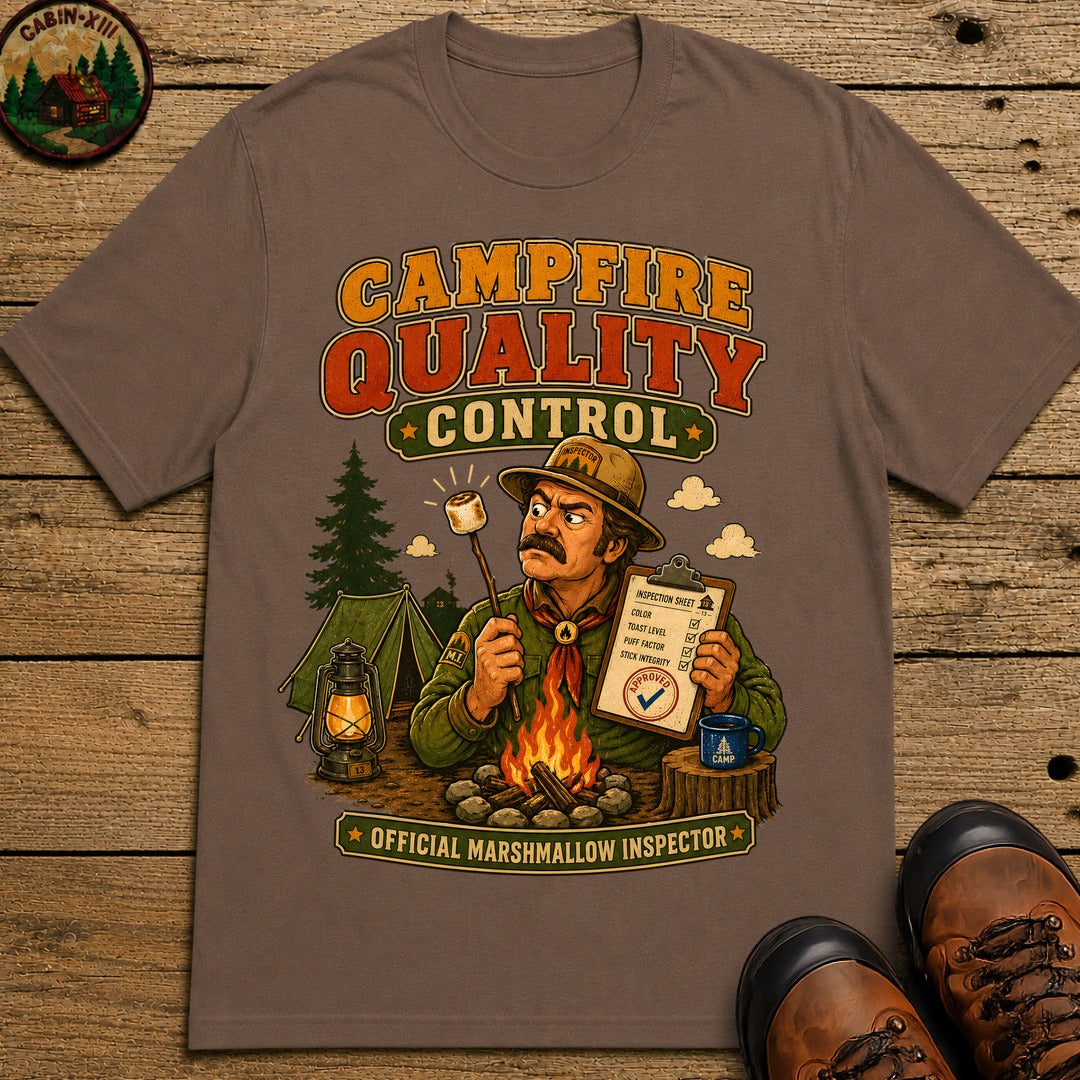 Campfire Quality Control T-Shirt - Espresso