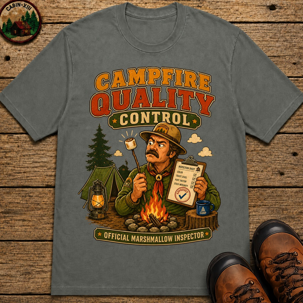 Campfire Quality Control T-Shirt - Pepper