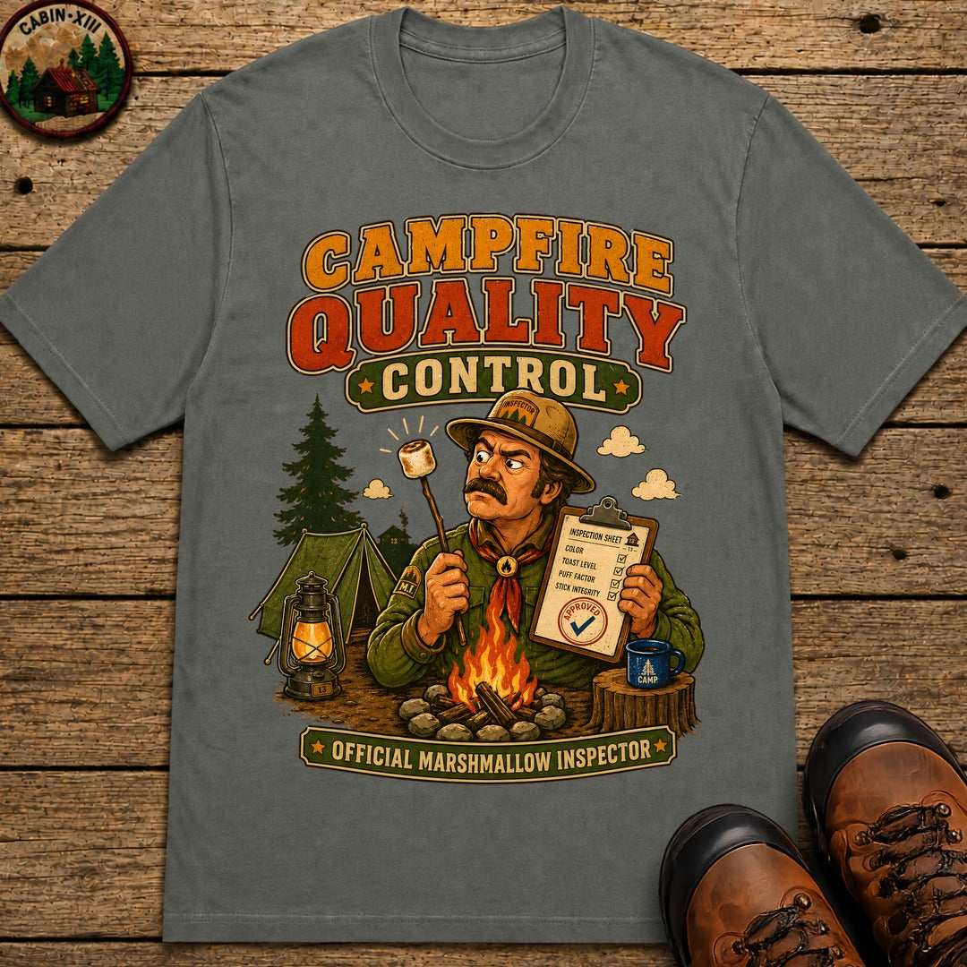 Campfire Quality Control T-Shirt - Pepper