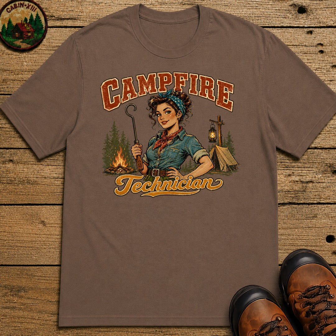 Campfire Technician (Women's) T-Shirt - Espresso