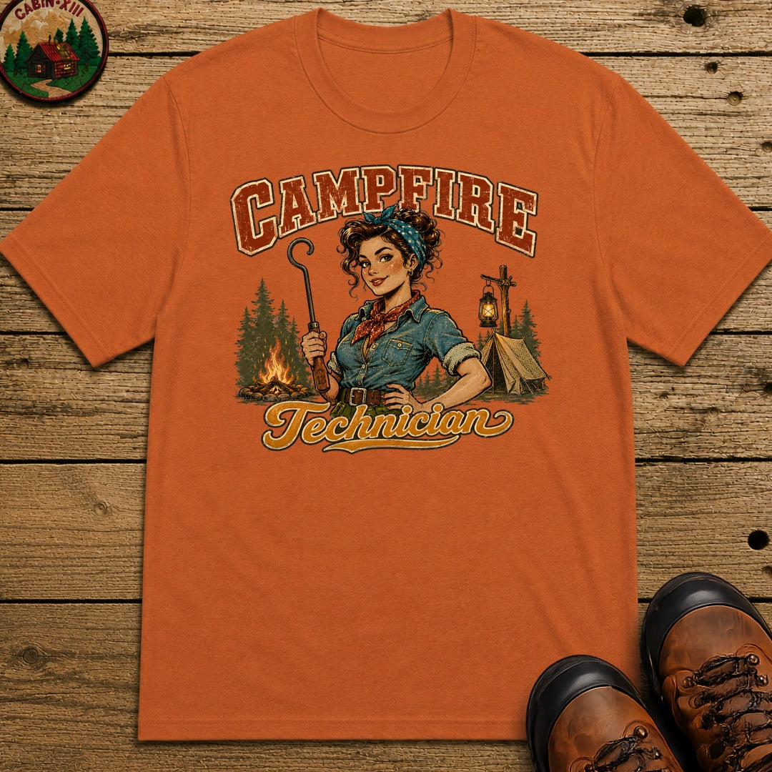 Campfire Technician (Women's) T-Shirt - Yam